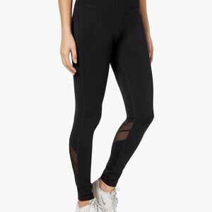 Ideology full length black mesh panel leggings